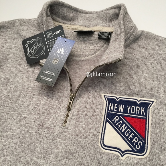 adidas Other - adidas NHL NY Rangers Men's 1/4 Zip Pullover XL